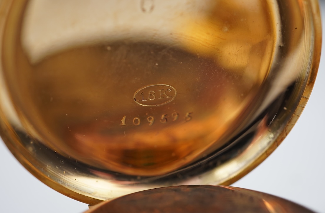 A gold fob watch, early 20th century and later